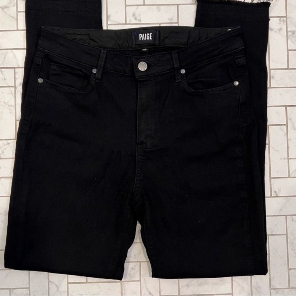 ”PAIGE-HOXTON ANKLE” BLACK JEANS. SIZE 28   EUC   🎉Hostess Pick - Picture 3 of 5